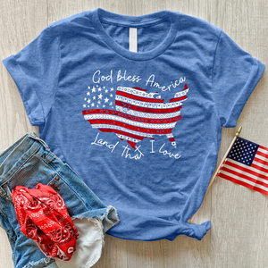 God Bless America USA Tee