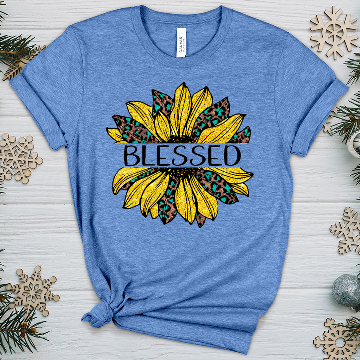 Blessed Sunflower V4 Heathered Tee