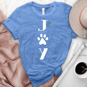 Joy Paw Print Heathered Tee