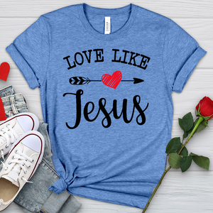 Love Like Jesus Heathered Tee