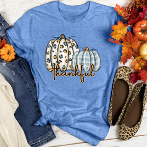 Thankful Watercolor Spots Heathered Tee