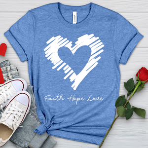 Heart Silhouette Heathered Tee