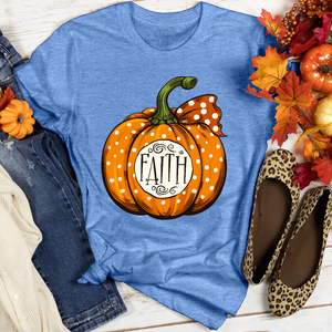 Faith Autumn Pumpkin Heathered Tee