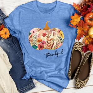 Thankful Garden Pumpkin Heathered Tee