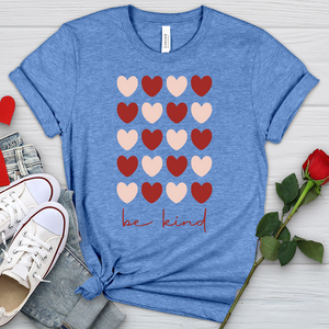 Be Kind Heart Heathered Tee