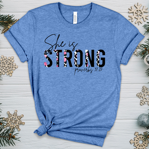 She is Strong 08 Heathered Tee