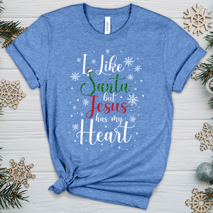 Jesus Has My Heart Heathered Tee