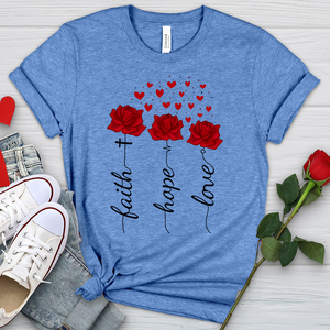 Loved Floating Hearts Heathered Tee