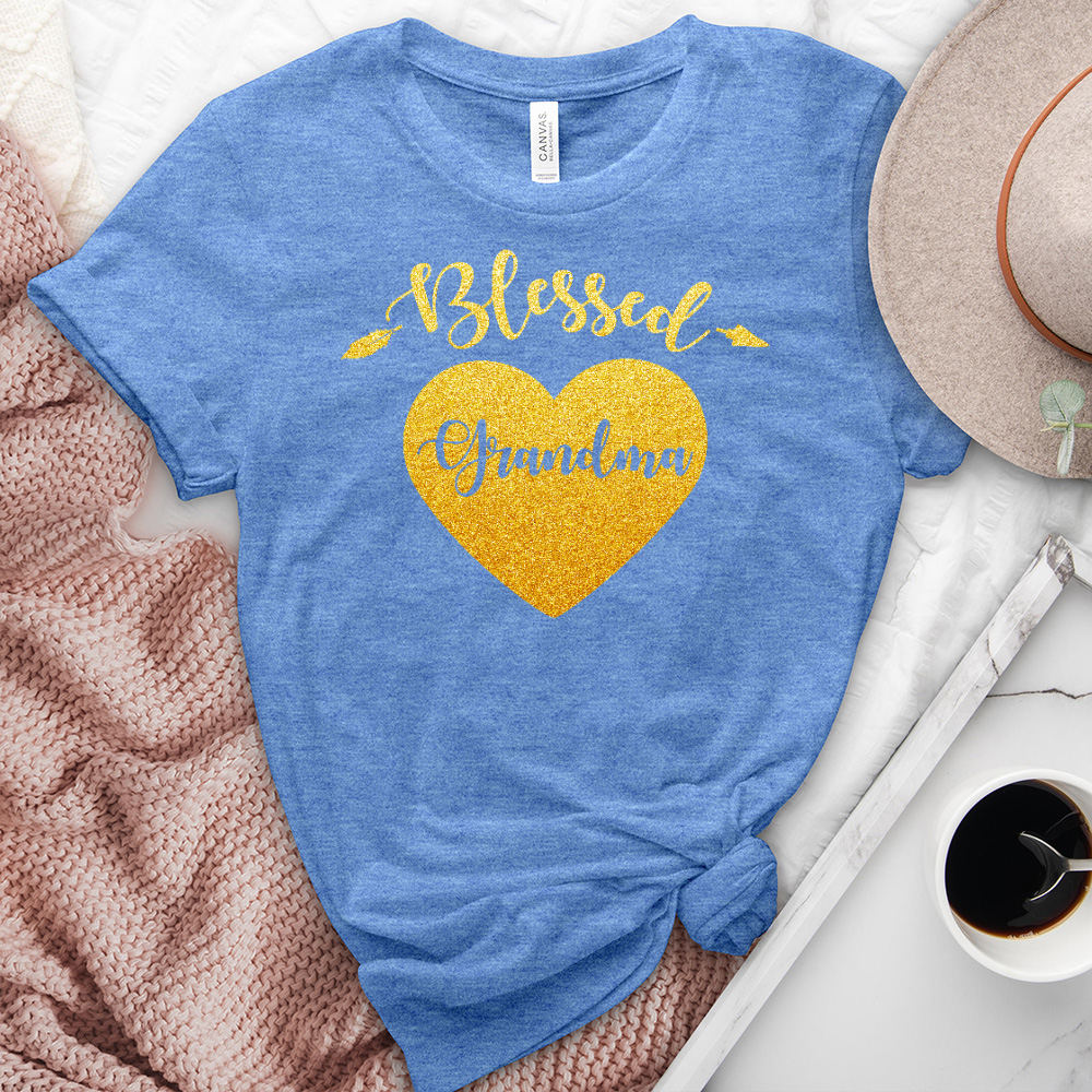 Blessed Grandma Heathered Tee