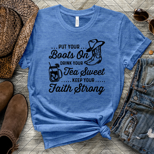 Boots Tea & Faith Heathered Tee