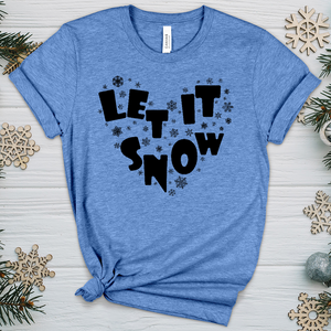 Let It Snow Heathered Tee