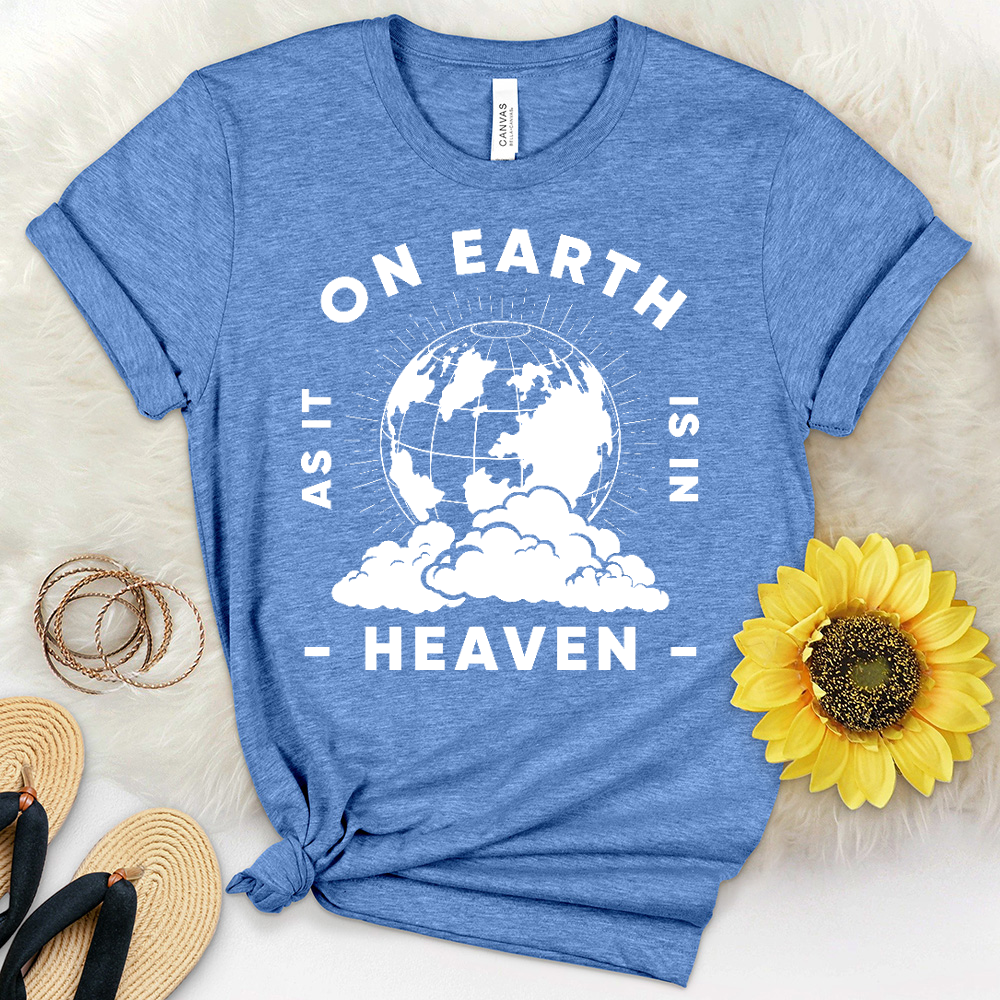 On Earth As In Heaven Heathered Tee