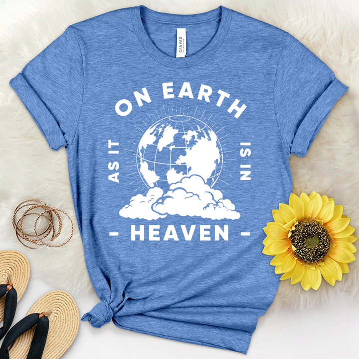 On Earth As In Heaven Heathered Tee