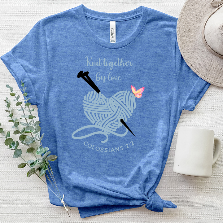 Knit together Heart Heathered Tee