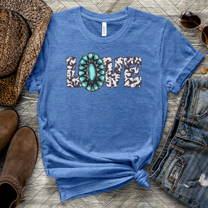 Love Cowgirl Heathered Tee