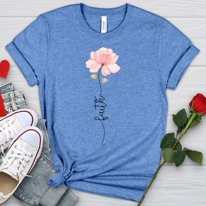 Faith Pink Rose Heathered Tee