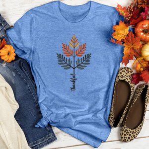 Thankful Vintage Foliage Trio Heathered Tee