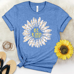 Be Kind Leopard Daisy Heathered Tee