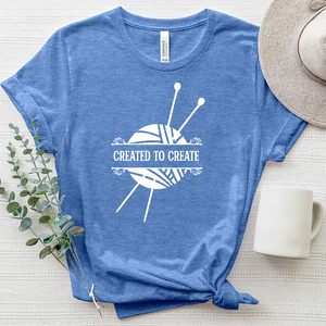 Created to Create Knitting Heathered Tee