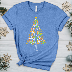 Faith Christmas Tree Heathered Tee