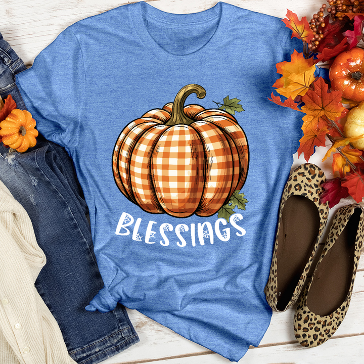 Pumpkin Blessings Heathered Tee