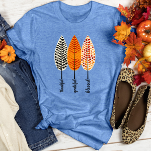 TGB Autumn Leaf Trio Heathered Tee