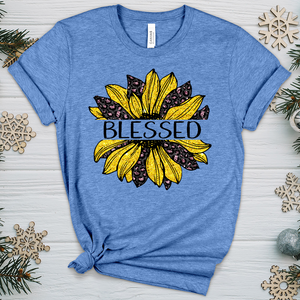 Blessed Sunflower V3 Heathered Tee