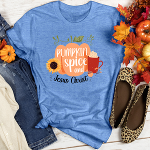 Pumpkin Spice & Christ Heathered Tee