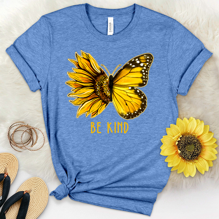 Be Kind Butterflower Heathered Tee