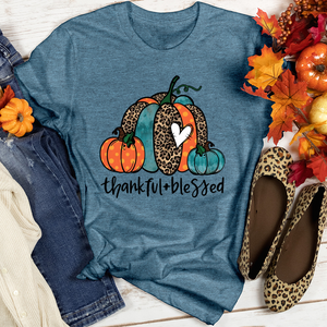 Leopard Pumpkin Heathered Tee