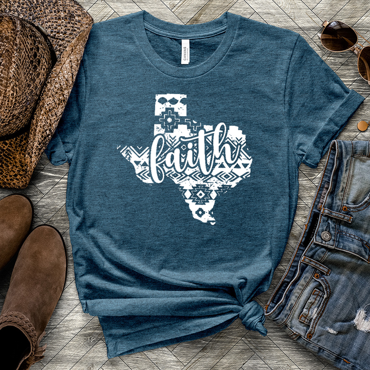 Texas Faith Mosaic Heathered Tee