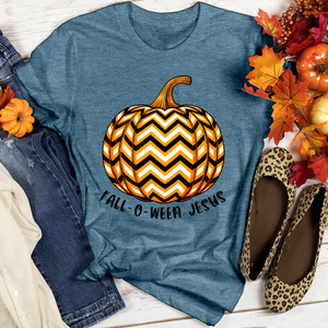 Fall-o-ween Jesus Pumpkin Heathered Tee