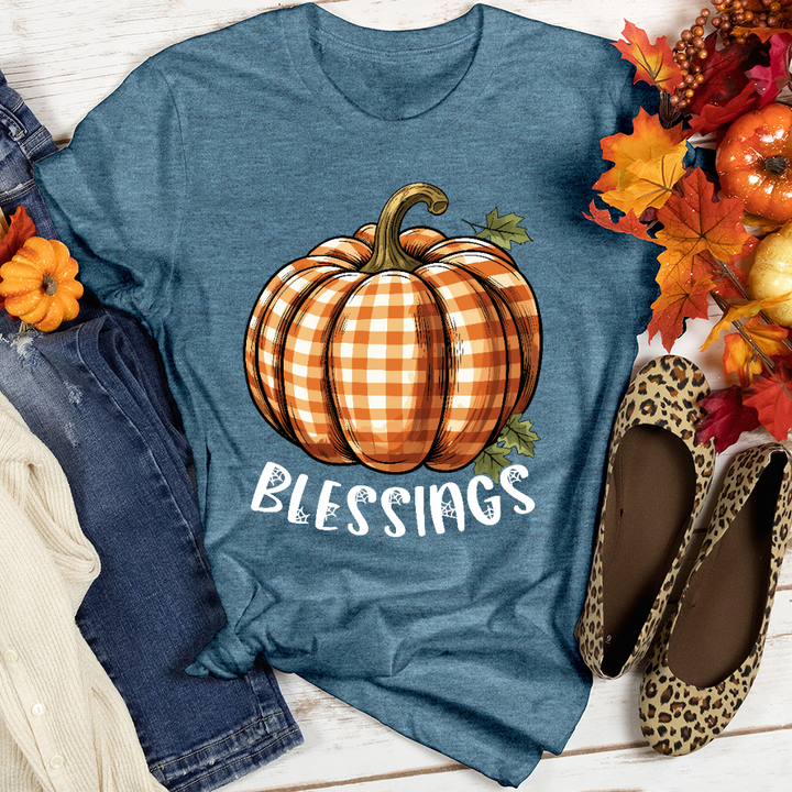 Pumpkin Blessings Heathered Tee