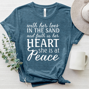 She Is at Peace Heathered Tee