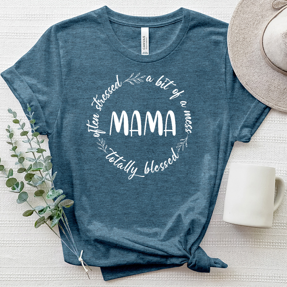 Mama's Circle Of Life Heathered Tee