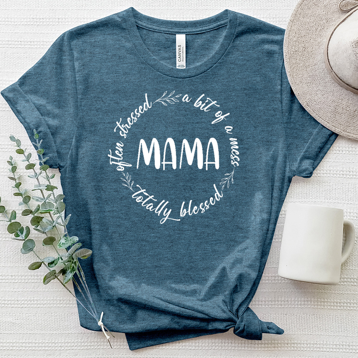 Mama's Circle Of Life Heathered Tee