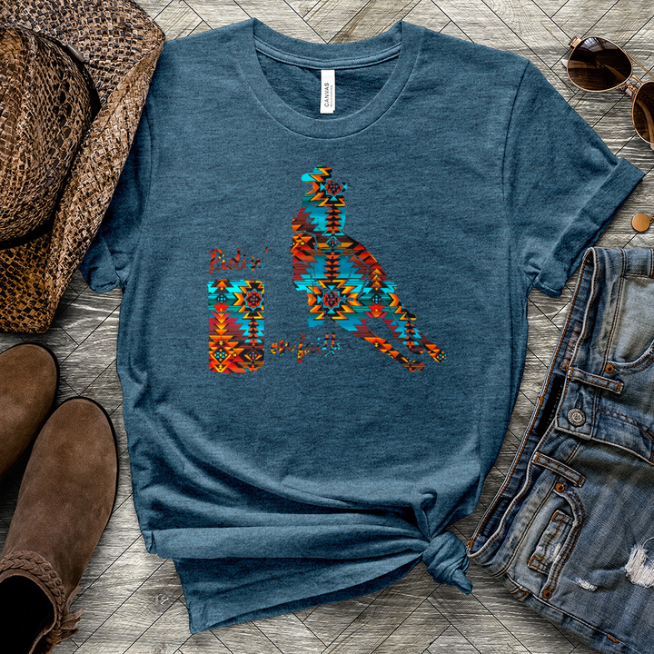 Ridin' On Faith Heathered Tee