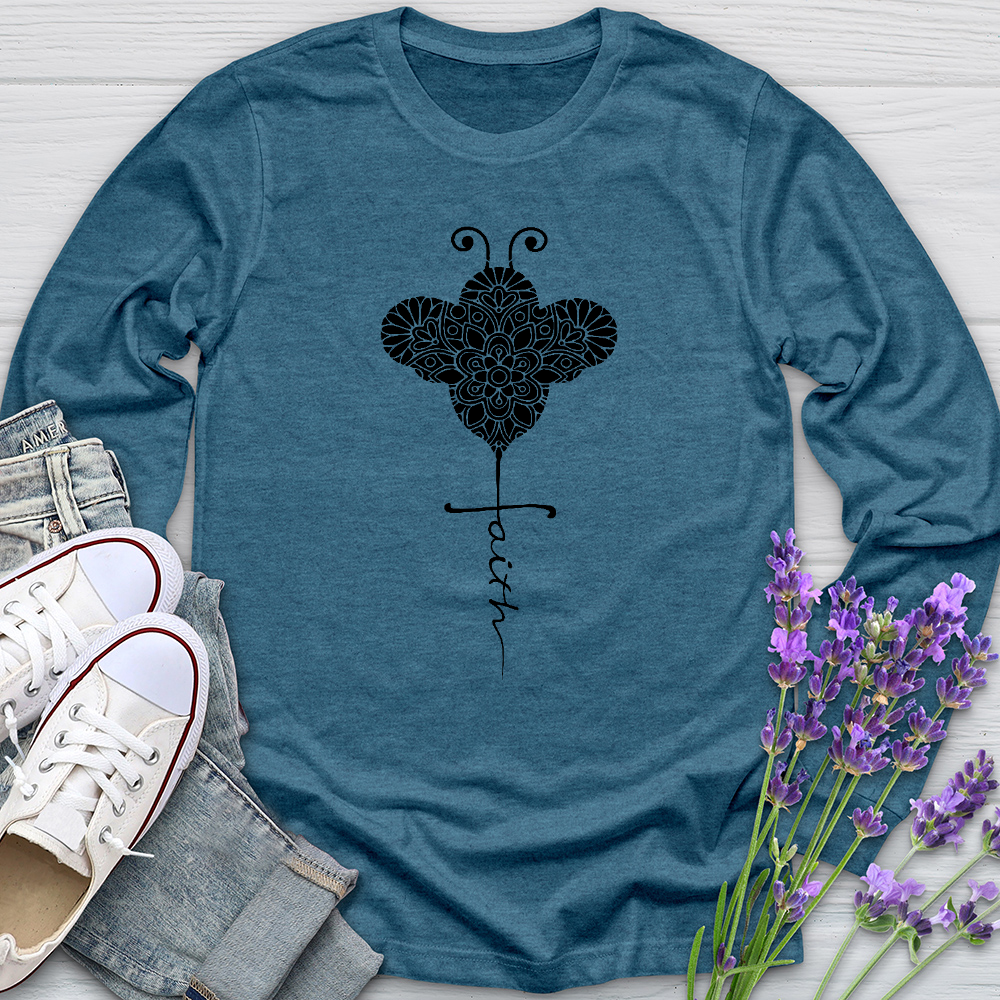 Faith Bee Mosaic Long Sleeve Tee