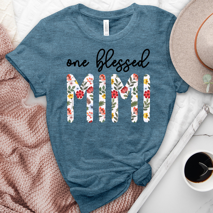 One Blessed Mimi Heathered Tee
