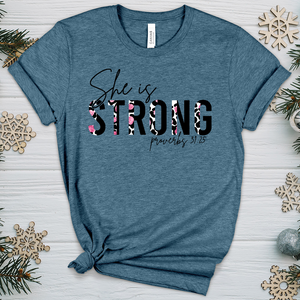 She is Strong 08 Heathered Tee