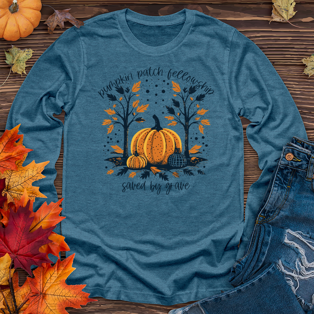 Grow In Grace Pumpkin Patch Long Sleeve Tee