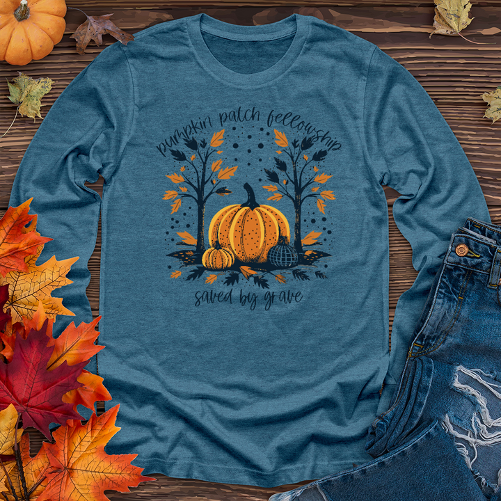Grow In Grace Pumpkin Patch Long Sleeve Tee