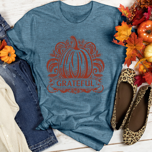 Grateful Paisley Pumpkin Heathered Tee