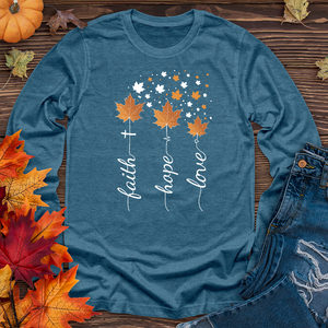 Faith Hope Love Autumn Long Sleeve Tee