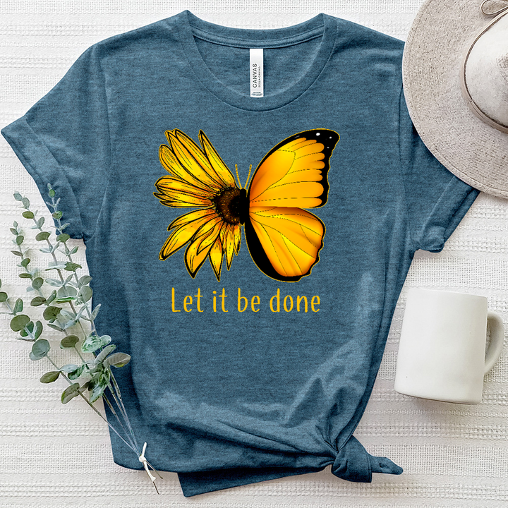 Let it be Done Butterflower Heathered Tee