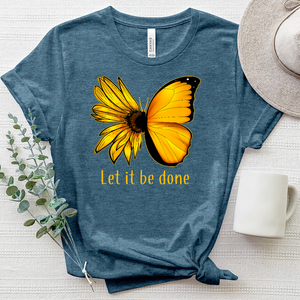 Let it be Done Butterflower Heathered Tee