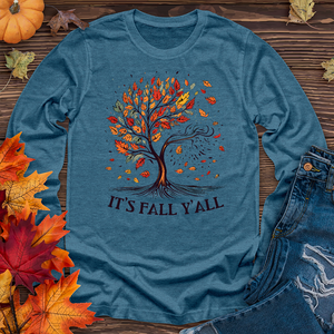 It's Fall Y'all Blooming Long Sleeve Tee