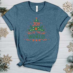 Joy to the world Heathered Tee