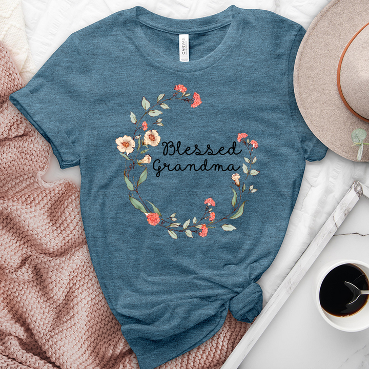 Blessed Grandma Spring Heathered Tee