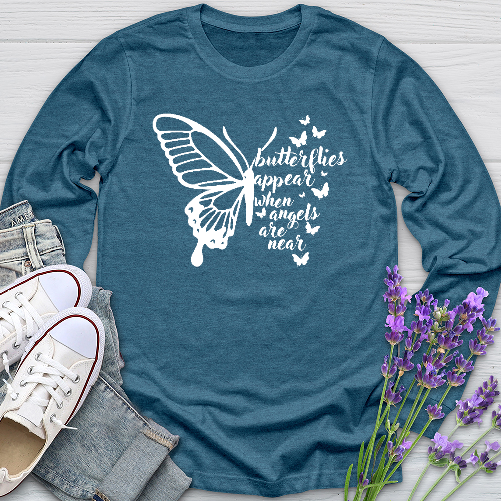 Butterflies Appear Long Sleeve Tee